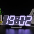 thumbnail image 4 of Yeacher Upgraded 3D Wireless Remote Digital RGB LED Alarm Clock USB Powered Time/Temperature/Date Display 115-Color Changing 3-Level Brightness Sound Control Humidity/Countdown/Snoozing Functions Wall, 4 of 7