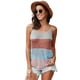 thumbnail image 3 of ABPHQTO Camiseta de tirantes de mujer de punto multicolor, 3 of 5