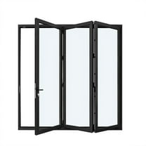 Aluminum Folding Doors 96" x 96" - 3 Panel Indoor Outdoor Patio Screen Door