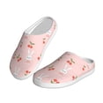 thumbnail image 2 of Lsque Rabbit And Cherry Pattern Womens Comfort Cotton on Scuff With Memory Foam and Anti-skid Sole Slipper-40/41, 2 of 7