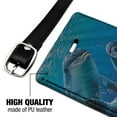 thumbnail image 3 of Dolphin Pals Ocean Diving Rectangle Leather Luggage Card Suitcase Carry-On ID Tag, 3 of 8