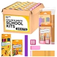 thumbnail image 1 of E-CLIPS USA Back to School Supplies Kit for Kids School Supplies Set School Supply Kit Colored Pencils For Kids Color Pencil Set Crayons Bulk for Cla, 1 of 5