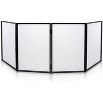 Pyle PDJFAC10 Foldable DJ Front Board Display Booth Cover Screen Panel