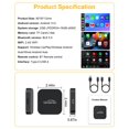 thumbnail image 2 of 5-in-1 Wireless CarPlay Adapter with Netflix/YouTube/TF, Android Auto & Carplay Adapter with USB-A and USB-C Cables,Convert Wired, 2 of 8