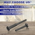 thumbnail image 2 of Unique Bargains 20 Pack Black Invisible Cable Railing Kit for 2'x2',4' X4' Wood / Metal Deck Post, 2 of 6