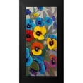 thumbnail image 2 of OToole, Tim 13x24 Black Modern Framed Museum Art Print Titled - Pansy Panel III, 2 of 5