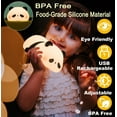 thumbnail image 4 of Linda luz nocturna de panda, lámpara de noche LED blanda y novedosa de animales, luz nocturna regulable de 3 niveles para lactancia materna, decoración para bebés y niños, regalos geniales para niños, 4 of 6