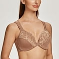 thumbnail image 4 of CHUANK Underwire Front Closure Bras for Women Black 34B, 4 of 6