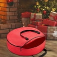 thumbnail image 2 of Bolsa de árbol de Navidad a prueba de desgarros forma forma forma 201D Tela de tela Impermeable Ligero Organizador de protección Bolsa grande de cojín para - Rojo-1 60x18cm shamjiam Bolsillo de almacenamiento, 2 of 7