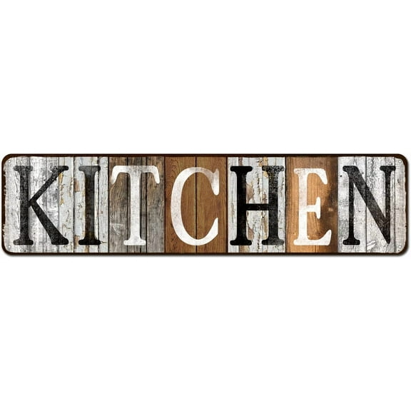 Art Rustic Farmhouse Kitchen Wall Decor Prints for Dining Room Home Kitchen Signs Wall Decor 4"x16"