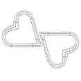 thumbnail image 5 of 2Pcs Heart Shaped Wire Wreath Frame Xmas Wire Wreath Frame Wreath Making Frame, 5 of 5