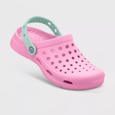 Joybees; Unisex Toddler Shoes, Closed Toe Pink/Green, Size 6-7