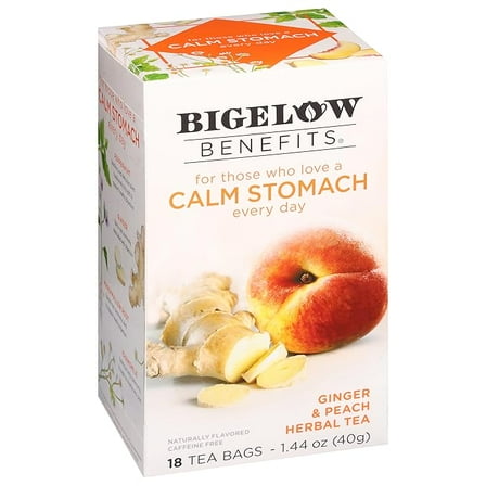 Bigelow Tea Ginger & Peach, 18 ct ( Pack of 2 )