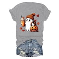 thumbnail image 7 of Leey-World Women Halloween Shirt Shirt for Women Happy Halloween T-Shirt Fall Funny Graphic Tees Tops Gift, 7 of 7