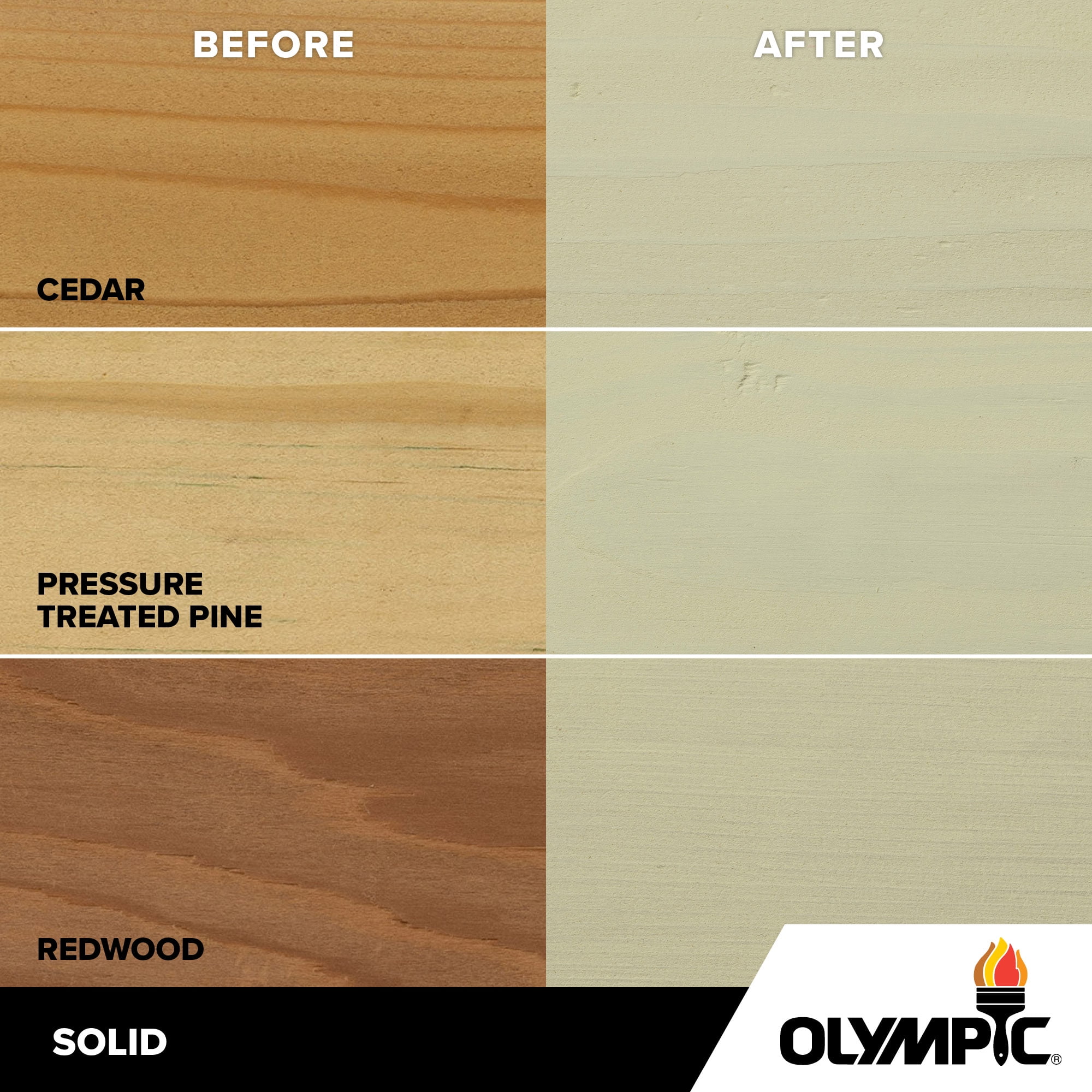 Olympic Elite 5 Gallons SC-1051 Mystic White Solid Advanced Exterior Stain and Sealer in One