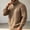 Brown, variant on Vxararl Men's Turtleneck Cable Knit Sweater, Chunky Thermal Long Sleeve Pullover Jumper Casual Fall Winter Warm Knitted Top for Daily Outdoor Wear Beige L