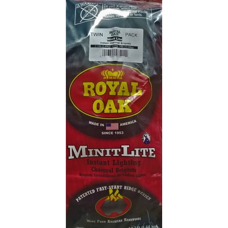 Royal Oak Minit Lite Charcoal Briquets, 12 Lb (2 Pack)