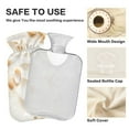 thumbnail image 4 of 2L Hot Water Bottle with Soft Velvet Cover PVC Hot Water Bag for Pain Relief Long-Lasting Warmth Small Shells and Starfish, 4 of 8