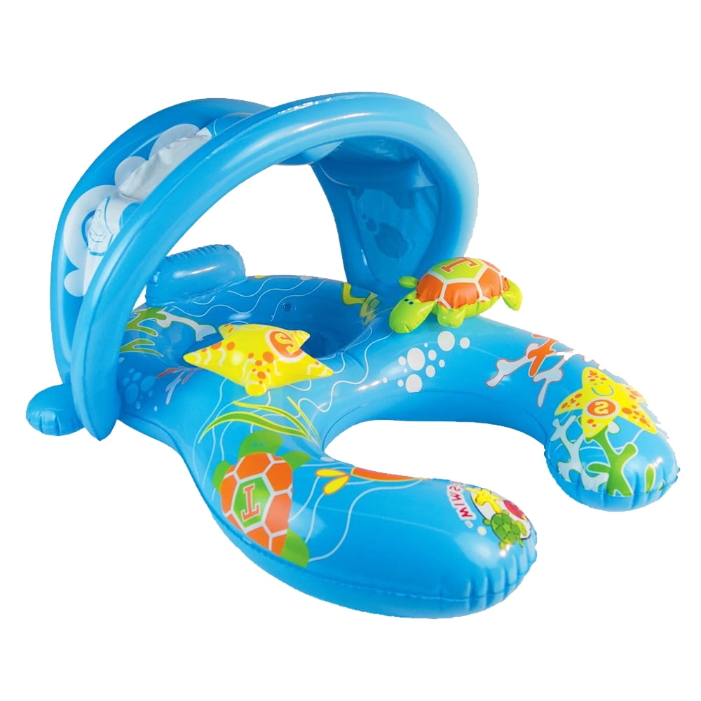 Details about  / Mother Child Inflatable Ring Swimming Circle Baby Float Double Swimming Pool Acc
