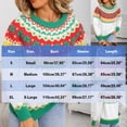 thumbnail image 3 of Tnhcen Women's Bohemian Print Sweater Acrylic Knit Top Long Sleeve Round Neck Colorful Patterned Boho Chic Sweater Casual Comfort Fall Winter Fashion Plus Size S-XL, 3 of 9