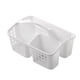 thumbnail image 3 of Cesta para ducha de baño con asa, organizador de suministros de limpieza, resistente Blanco, 3 of 9