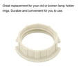 thumbnail image 4 of Adaptador de soporte de pantalla de lámpara Uxcell 1.1" x 0.79" x 0.3" Anillos de socket de luz G9 Plástico Blanco 10pcs, 4 of 5