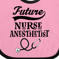 thumbnail image 4 of Inktastic Future Nurse Anesthetist Girls Baby Bib, 4 of 4