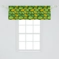 thumbnail image 2 of Ambesonne Floral Valance Pack of 2, Leaves in Shades of Green, 54"X18", Olive Green and Mustard, 2 of 4