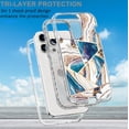 thumbnail image 2 of New Designed Case for iPhone 14 Pro Max (2022), [Marble Gold Glitter] [Three-Layer Hardshell Cases] [Reinforced Military Grade Drop Protection] Heavy-Duty Protective Cover iPhone 14 Pro Max Case 6.7", 2 of 7