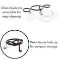 thumbnail image 2 of BirdRock Home Glass Chip N' Dip Serving Bowl Set - Set of 3 Bowls, 2 of 5