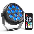 thumbnail image 1 of Par Light 12LED RGB DMX Strobe Stage Lighting Party Disco DJ Lights with Battery, 1 of 8