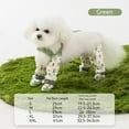 thumbnail image 5 of Pet Strolling Going Out Dust-proof Four Legged Pants Dog Boot Waterproof Leggings Dog Jumpsuit Shoes,L 4-5KG,Green, 5 of 8