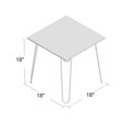 Jaden MidCentury Modern Retro Hairpin Leg End Table, Multiple Colors