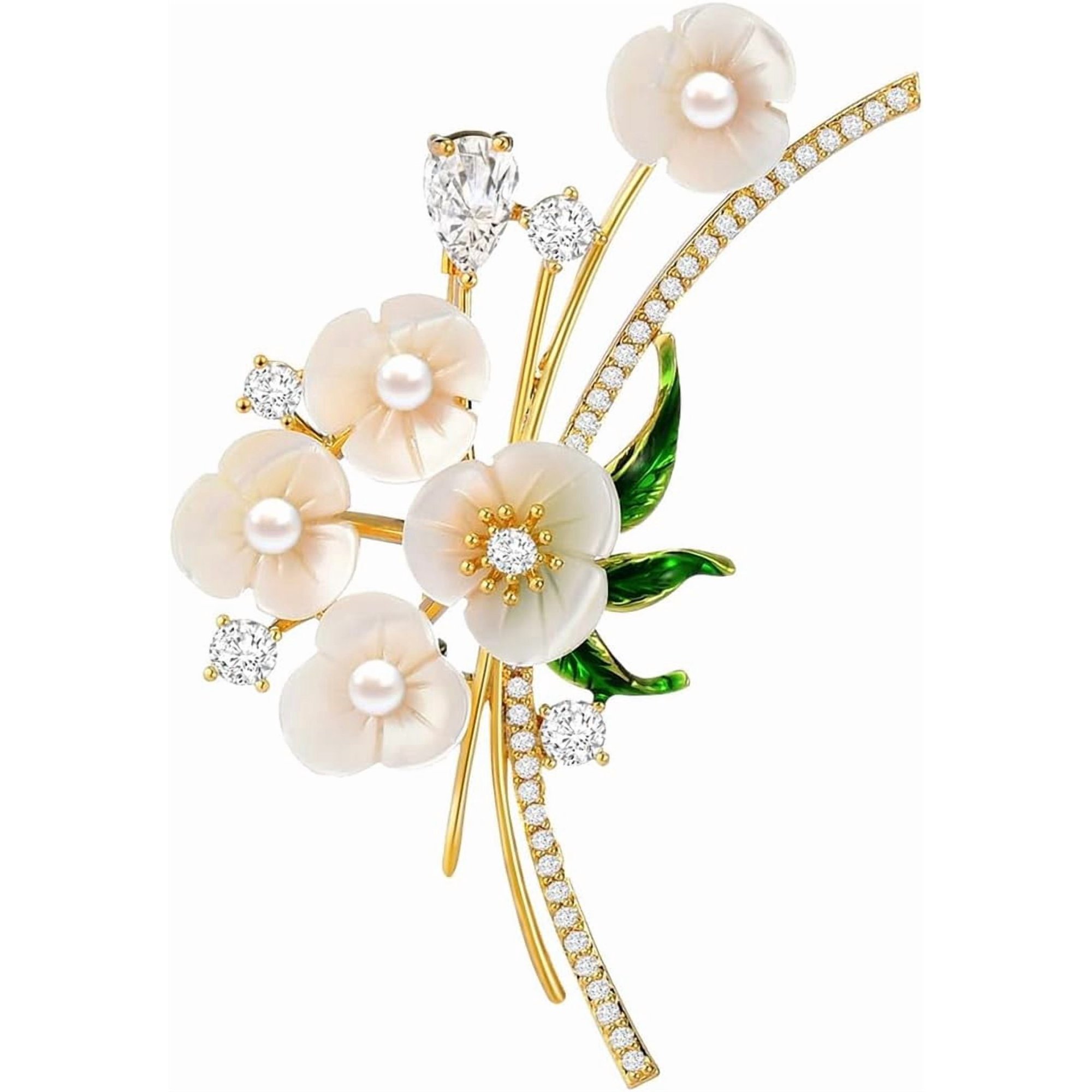 Brooch Pins For Women Fashion Elegant Brooches Lapel Badges Coat Sweater Scarves Shawl Dress Accessory Wedding Party Prom Jewelry