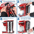 thumbnail image 3 of 2pcs Coffee Pod Holder Side Mount for K Cup Pods Dispenser for Single- Coffee Makers Black, 3 of 8