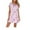 Pink, variant on Women's Cotton Nightgowns Soft Short Sleeve Sleep Shirt Printed Sleepshirts Cute Nightdress Short Night Gown Pajama Dress Summer Short Sleeve Sleepwear White Large