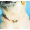 thumbnail image 6 of Doggy Parton, Dog Collar, Butterfly Dog Fashion Collar Neck Piece, Pink, Medium, 6 of 11
