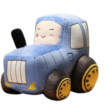 Toy Soft Tractor Toy Cushion Doll Decoration Cute Animal Cartoon Soft Cushion Pillow for Kids' Playroom or Sofa
