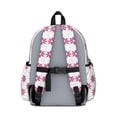 thumbnail image 3 of Pioneer Flower Floral Print Pattern Cute School Backpack with Padded Back and Adjustable Shoulder Straps 13.4"x11"x4.7", 3 of 5