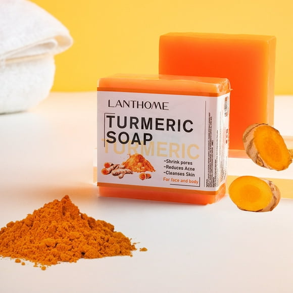 Lian Biquan lanthome turmeric soap nourishing and refreshing skin care bath soap TURMERIC SOAP