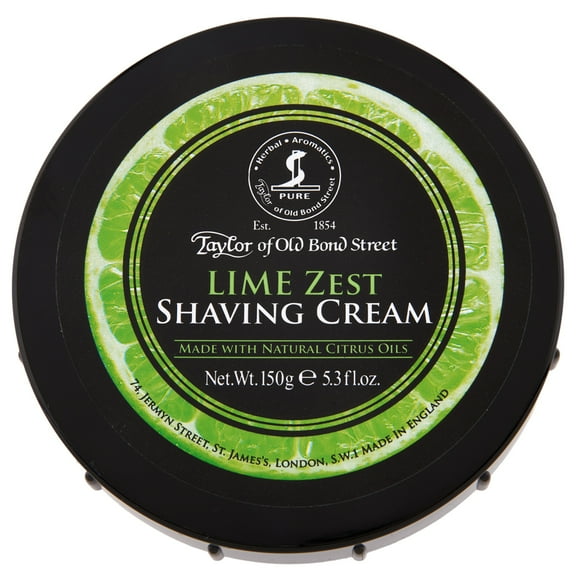 Taylor of Old Bond Street Shaving Cream Bowl, Lime Zest, 5.3 oz