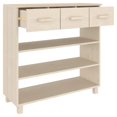 thumbnail image 5 of vidaXL Table Console HAMAR Miel Brun 90x35x90 cm Bois Massif Pin, 5 of 5