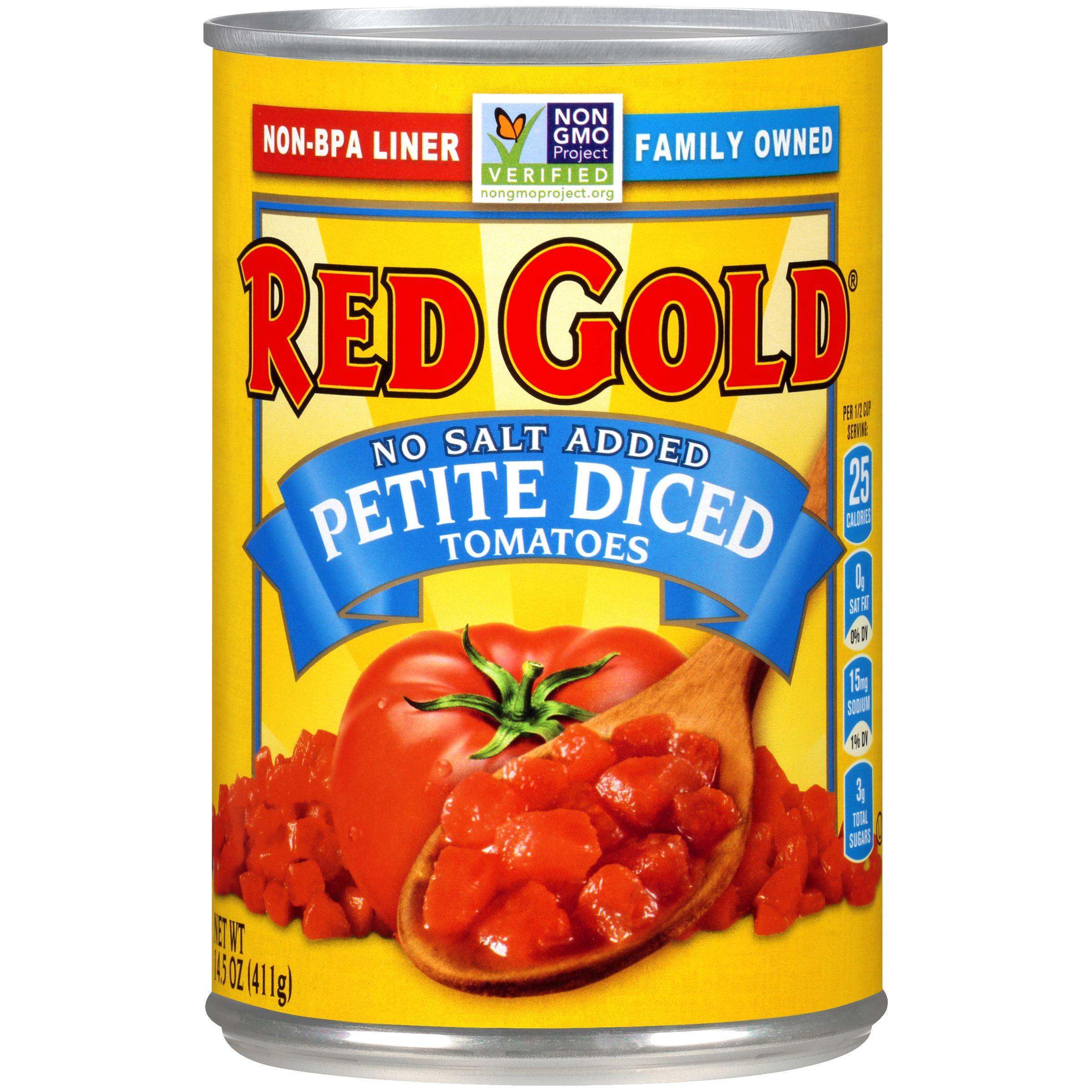 Red Gold Petite Diced Tomatoes No Salt Added 14.5oz