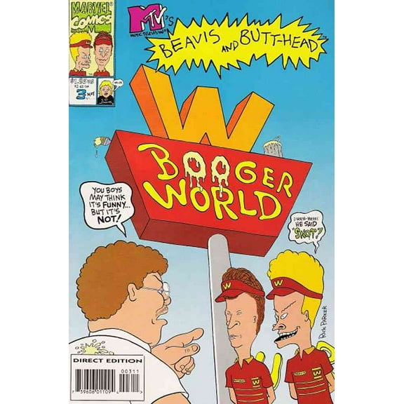Beavis And Butt-Head #3 VF ; Marvel Comic Book