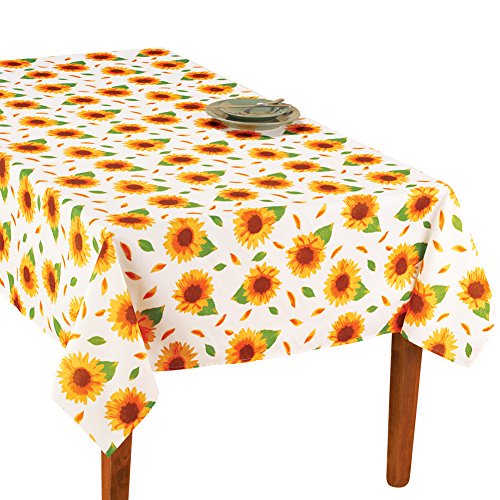 All Over Sunflower Tablecloth Rectangle