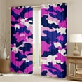 thumbnail image 2 of Manfei Camo Blackout Curtains Set of 2 (38x54 Each),Rustic Outdoor Curtains and Drapes,Pink White Deepblue Living Room Curtains For Kids,Luxury Bedroom Decor, 2 of 6