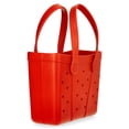 thumbnail image 3 of Time and Tru Women's Waterproof EVA Mini Beach Tote Bag,  Red, 3 of 5