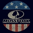 thumbnail image 2 of Men's Mossy Oak American Flag Circle Logo  Graphic Tee Navy Blue Large, 2 of 5