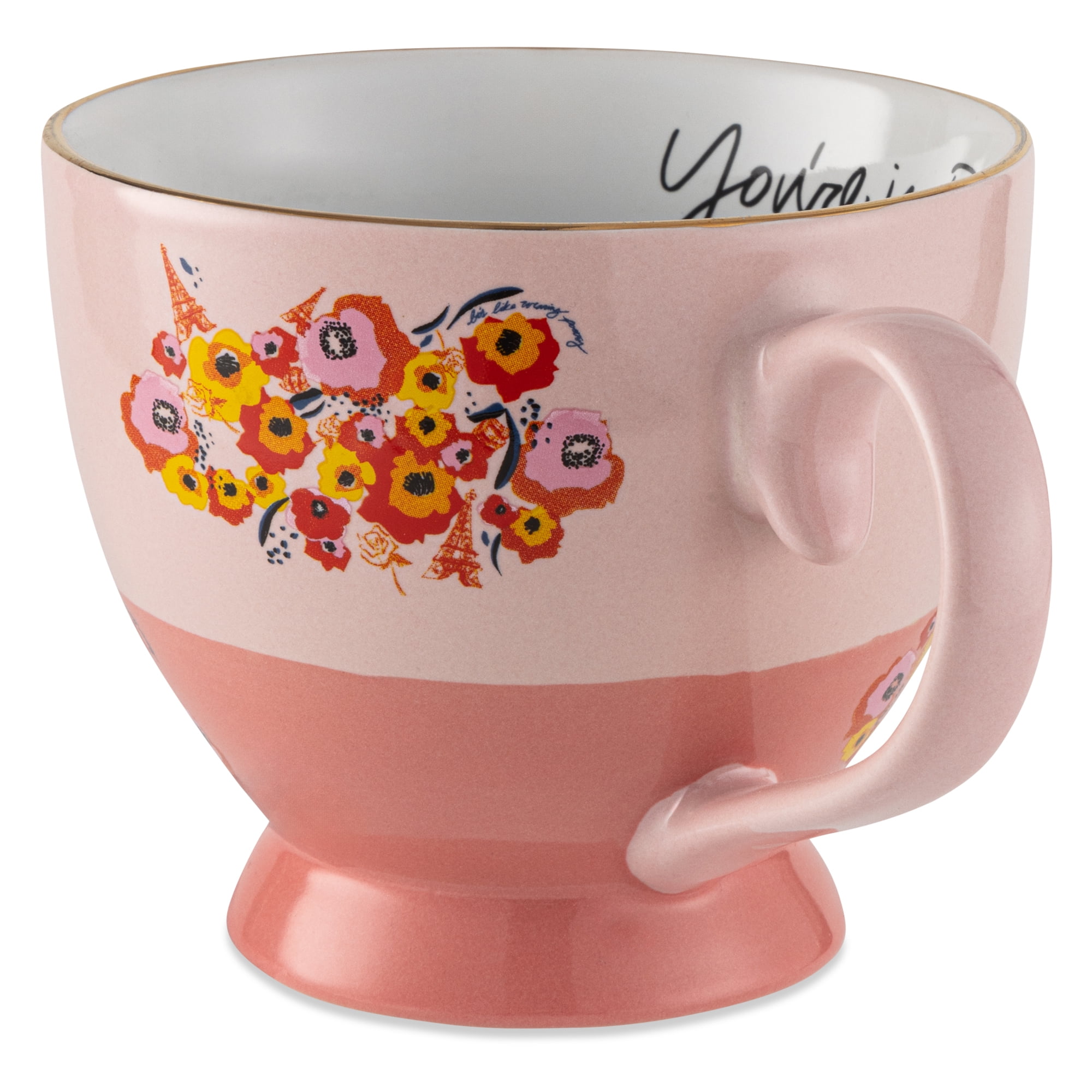 Emily In Paris, Ceramic Tea Mug, 14.8 fl oz, Pink