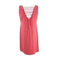 thumbnail image 2 of California Waves Women's Lattice Dress Swim Cover-Up (XS, Coral Bisque), 2 of 2